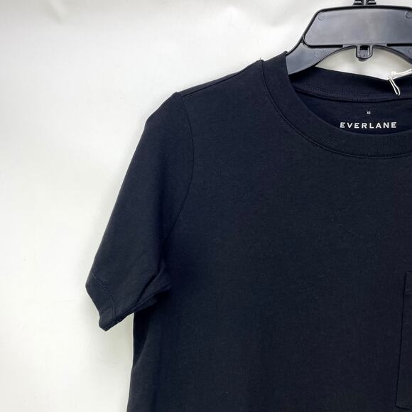 Everlane The Weekend Tee Dress XS Black Short Sleeve Cotton NWT - Picture 4 of 8